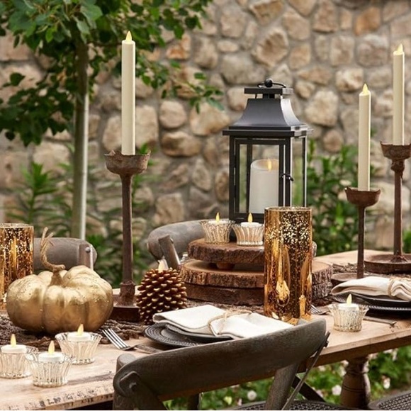 Luminara Set Of Two 1.7” x 2” Wax Ivory Tealights. - Picture 4 of 8